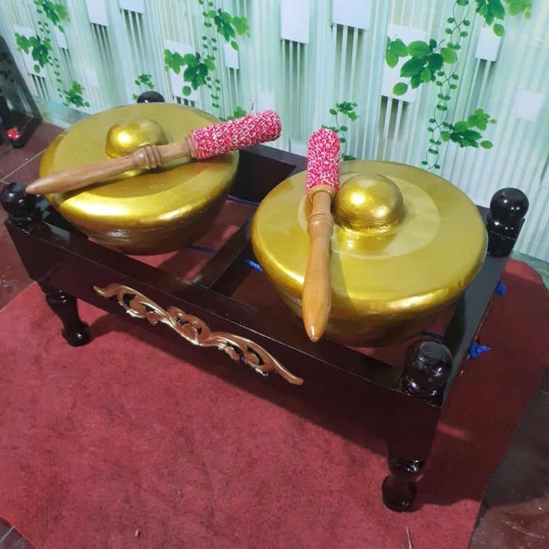 bonang jaranan isi 2buah bahan besi  tanpa dudukan