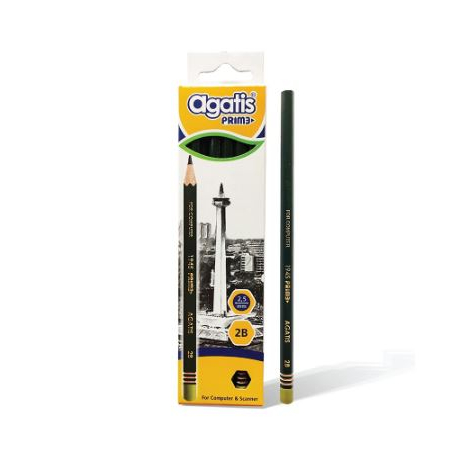 

Gramedia Batam - Agatis - Pensil Tulis Sekolah/Ujian Prime Green Edition 2B-1 Box 12Pcs
