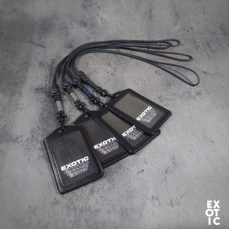 

Lanyard ID card holder gantungan name tag tali paracord kalung name tag kartu nama
