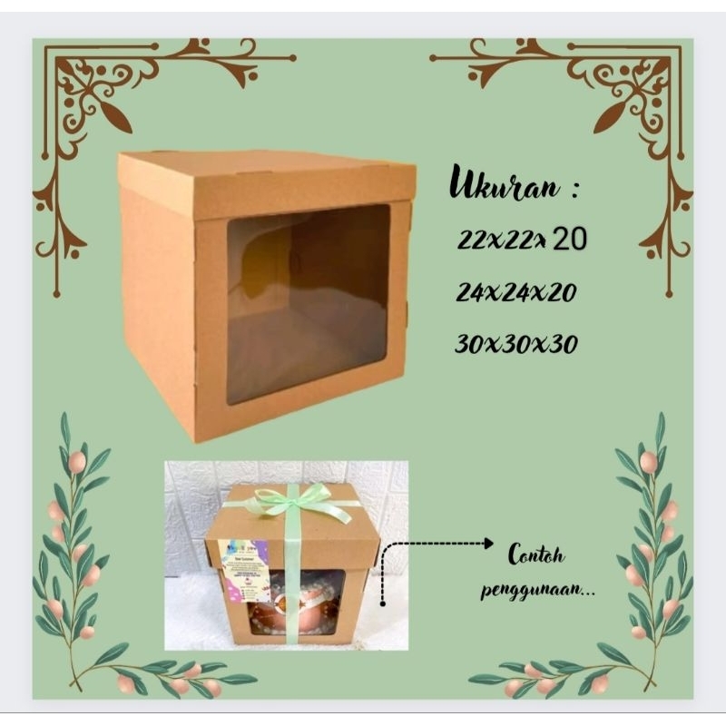 

Dus Box Kotak Kue Cake Tinggi E-Flute