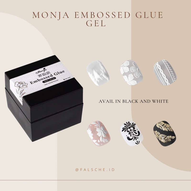 MONJA EMBOSSED GLUE NAIL GEL SIZE 5G