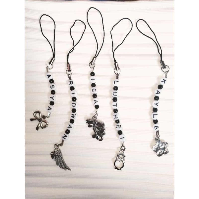 Gantungan hp custom nama/gantungan aksesoris/gantungan lucu