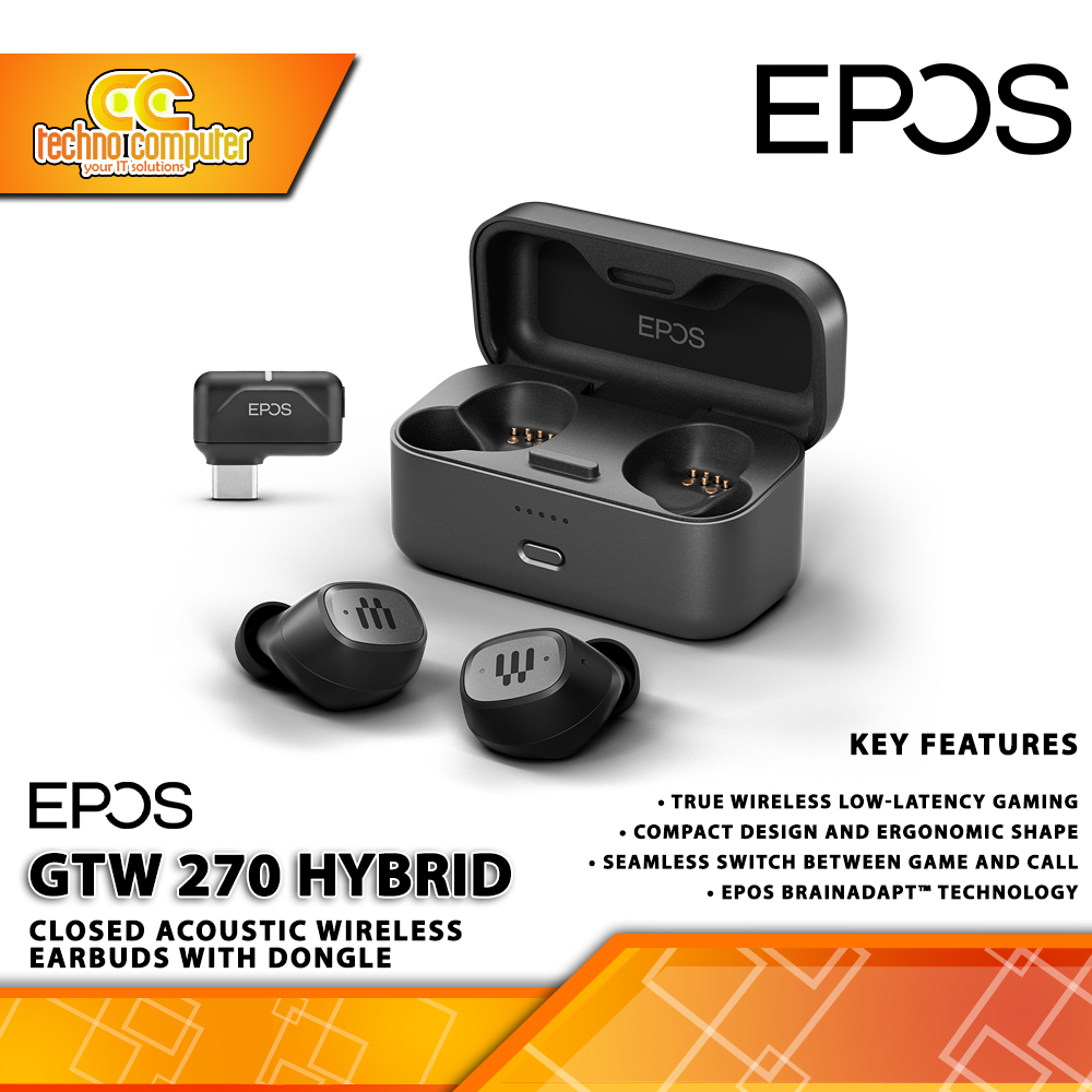 EARPHONE TWS EPOS GTW 270 Hybrid Bluetooth - Gaming Earphone
