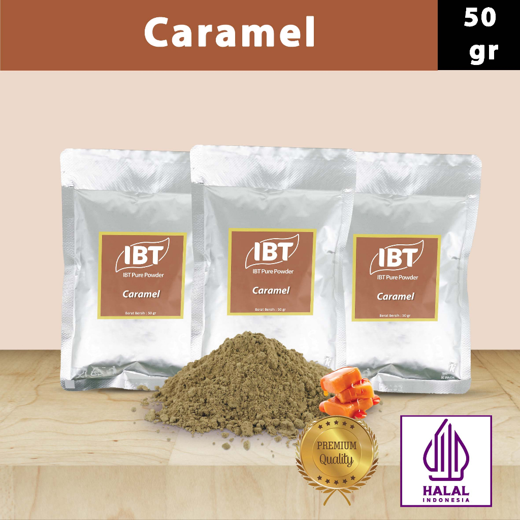 

Pure Caramel Powder Essence Murni Bubuk Import Makanan Kue 50 gr