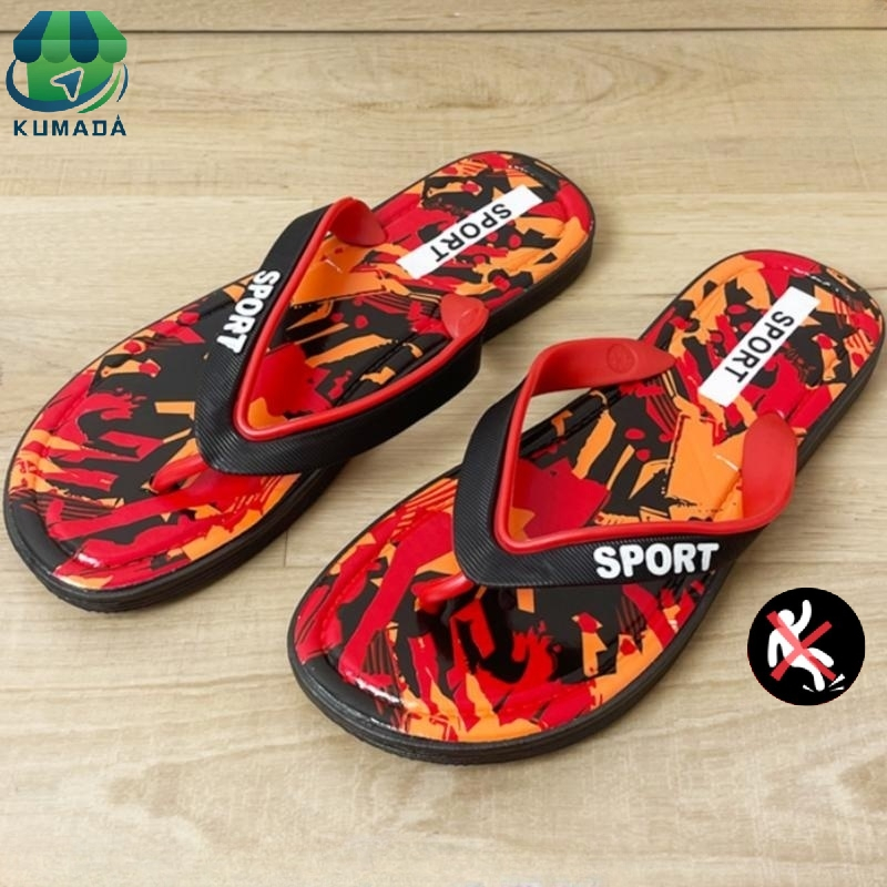 sendal pria kekinian Sandal Jepit sandal wanita import Nyaman dan empuk sepasang sandal jepit