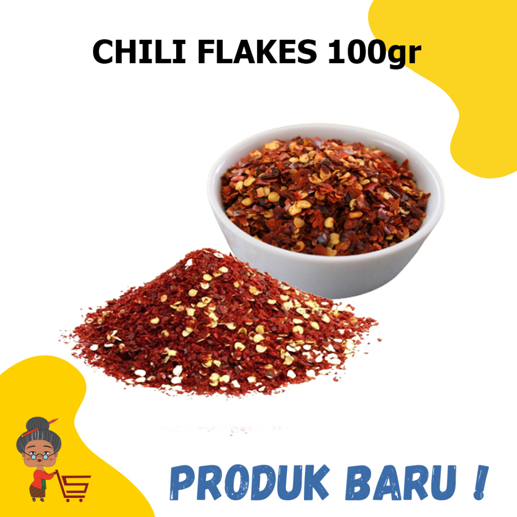 

CHILI FLAKES 100GR / CHILI FLAKES REPACK / CHILI FLAKES / CHILI