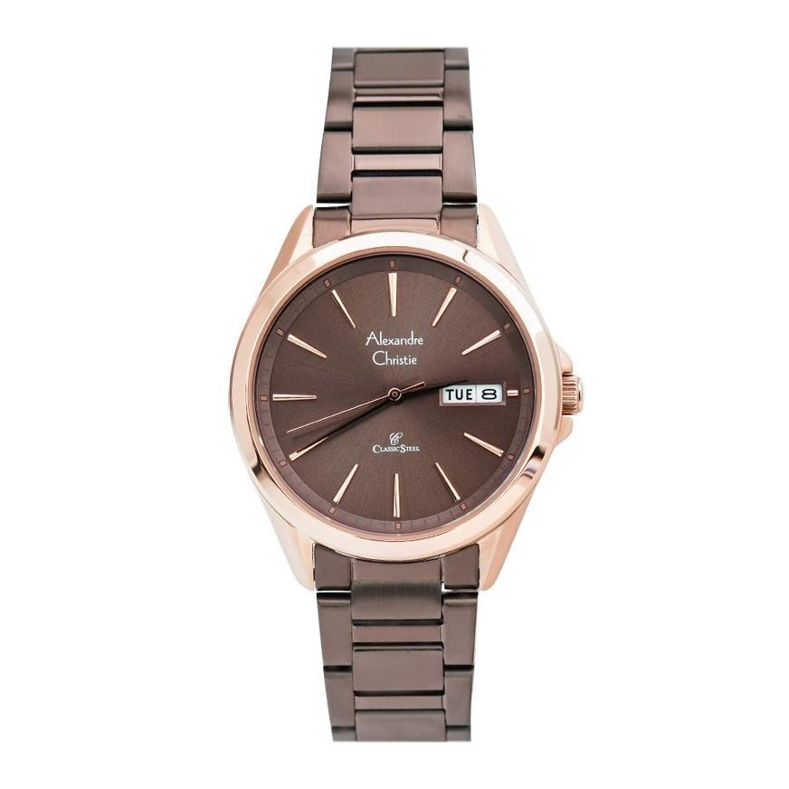 Jam Tangan Alexandre Christie AC 8592 ME Man Pria Stainless Steel Murah Original