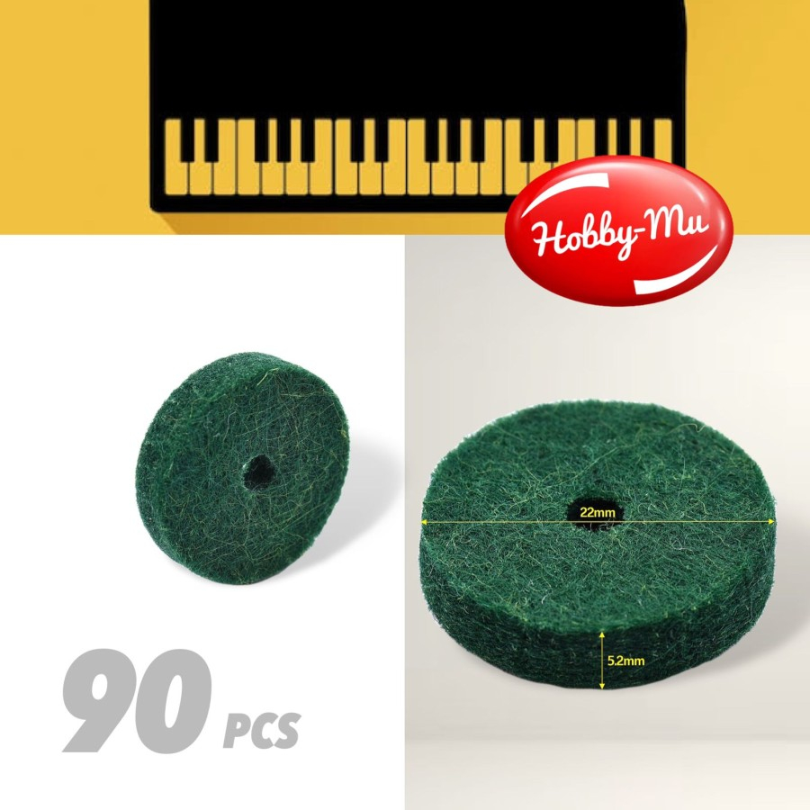 10 pcs piano Tuning felt Gasket pure wool felt pad piano felt balance