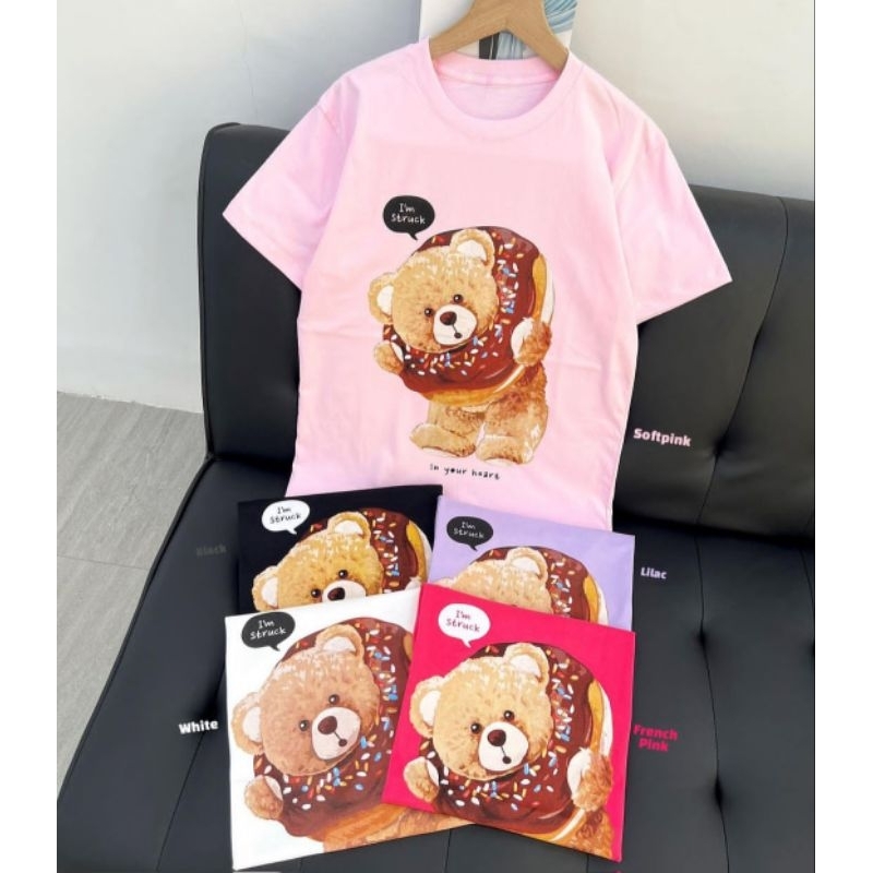 Kaos Beruang Donat / Kaos Wanita / Kaos Medan / Kaos Cantik - nitnitcollections