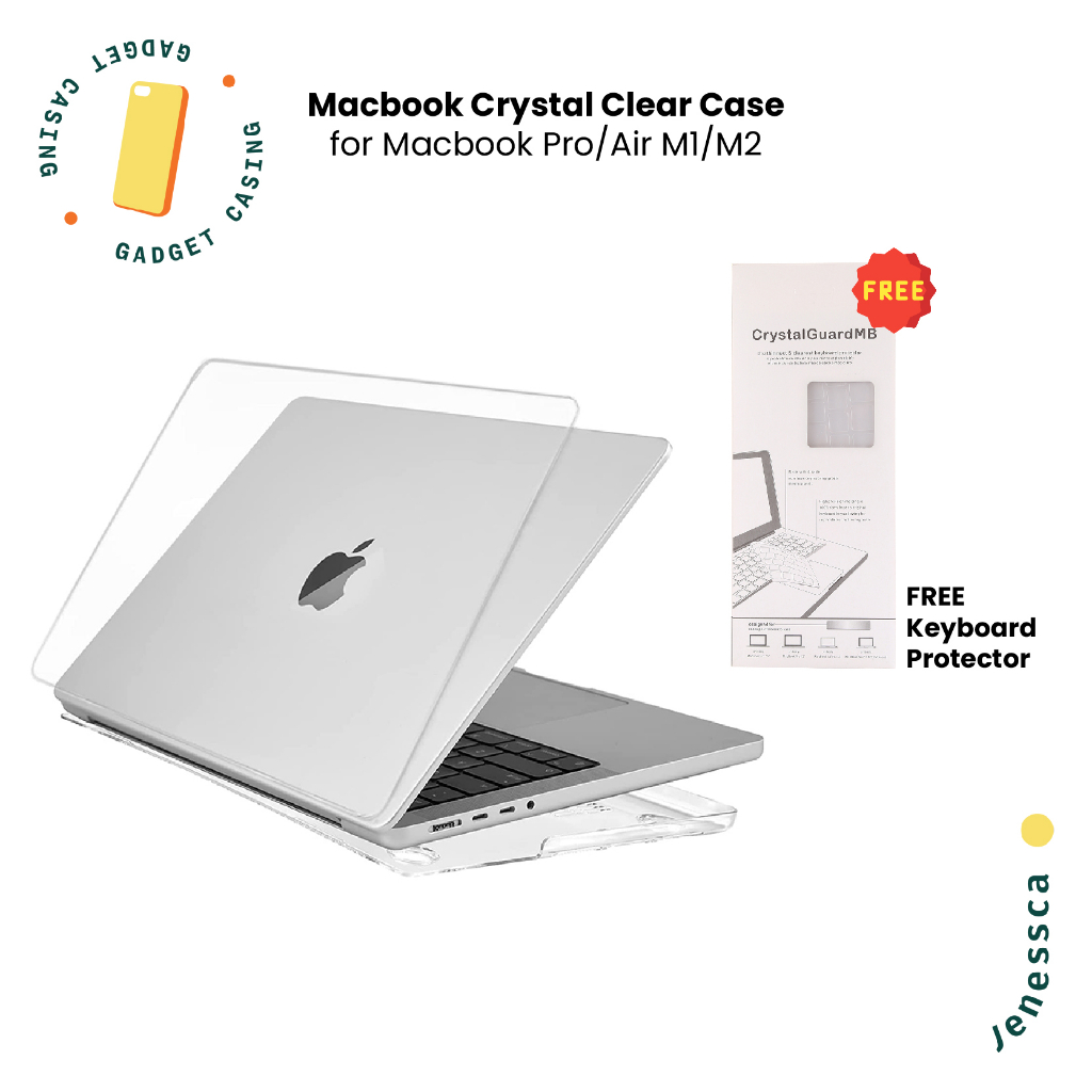 Macbook Clear Case for Macbook Pro 13" M1/M2/Macbook Air 13" M2 2022