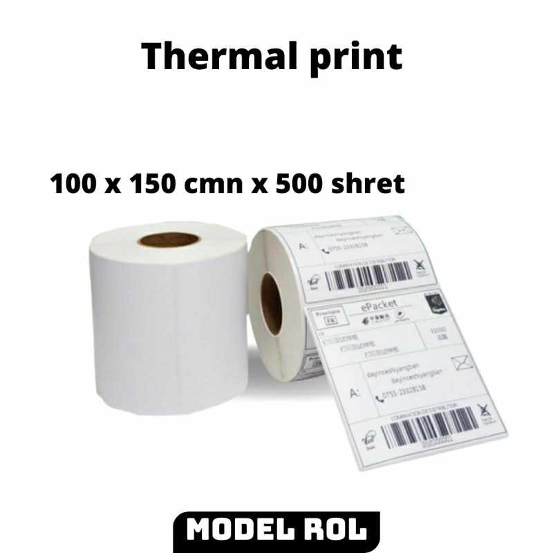 

1 ROLL & 3 ROLL - Thermal print model rol PREMIUM/kertas print 100mm x 150mm x 500 sheet