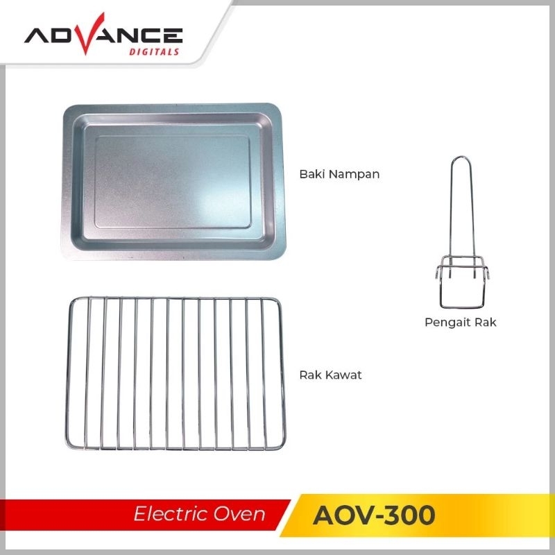 Advance AOV300 Oven Listrik Low Watt 20 Liter
