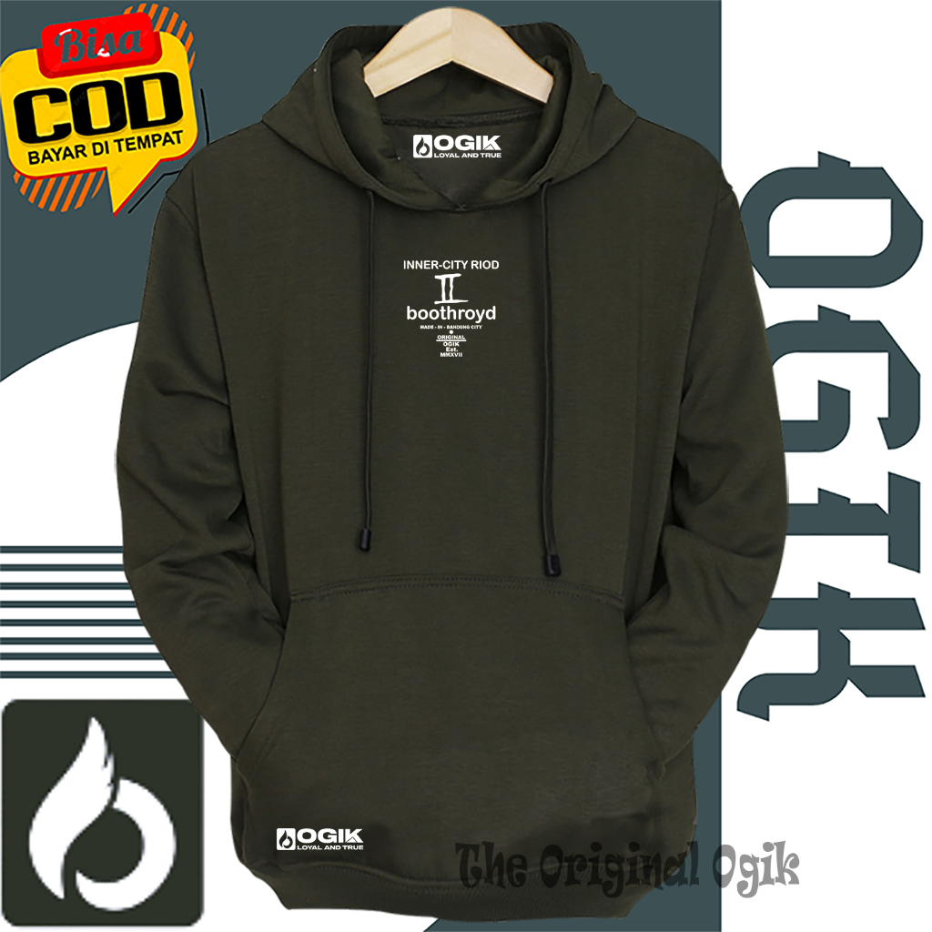 Hoodie Terbaru Oversize Original 100% Distro Bandung Switer Hodi Terlaris Bahan Katun Jaket Pria War