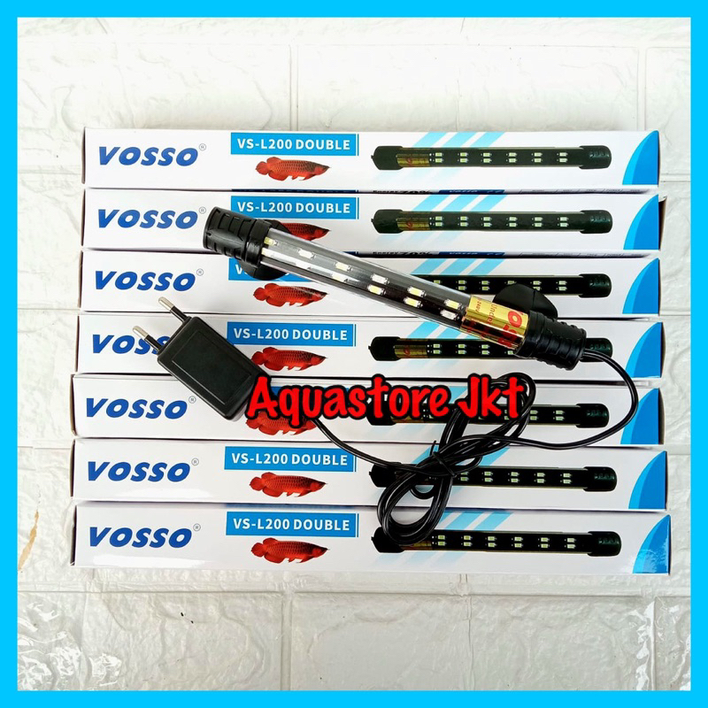 Recomended LAMPU AQUARIUM LED DOUBLE VOSSO 20CM 30CM 40CM LAMPU CELUP AQUARIUM 20 CM 30 CM 40 CM