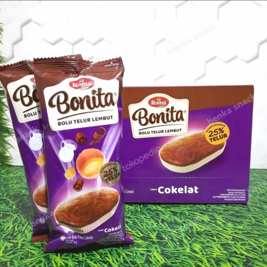 

ROMA BONITA BOLU TELUR LEMBUT (1 box isi 12 pcs)