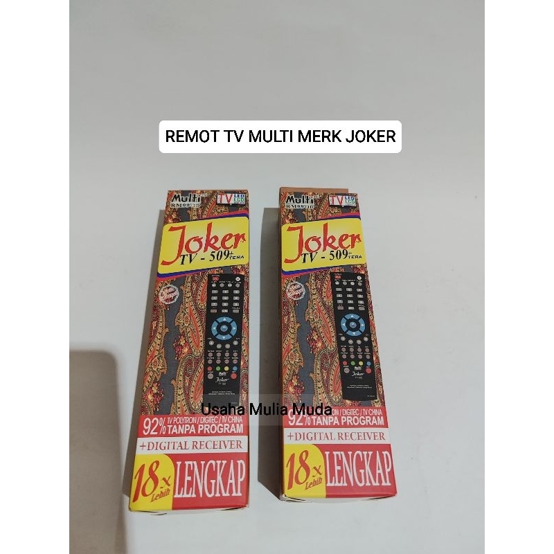 REMOT TV JOKER MULTI | REMOT TV UNIVERSAL | REMOT TV JOKER 18X LENGKAP