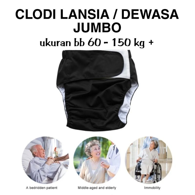 CLODI LANSIA JUMBO CLODI DEWASA JUMBO POPOK LANSIA POPOK DEWASA