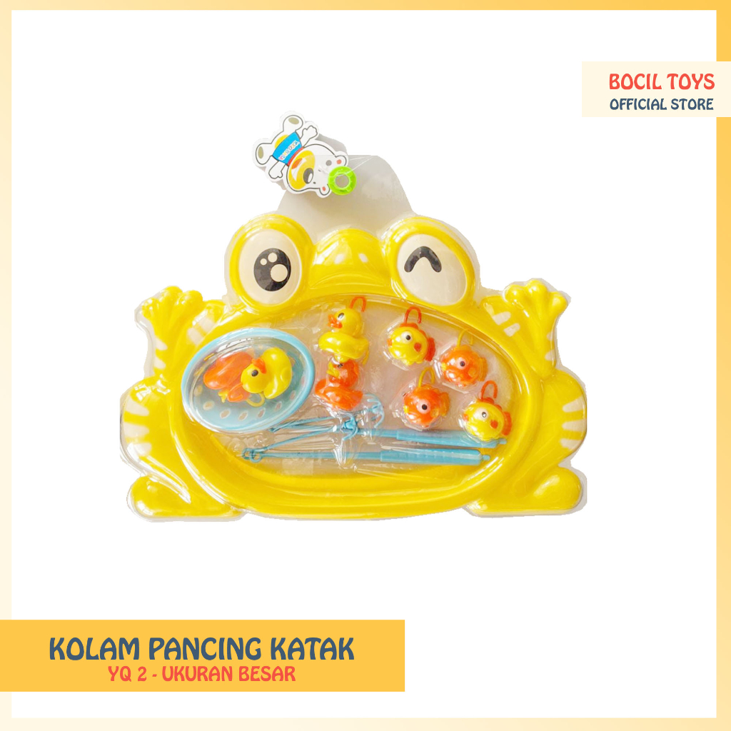 Mainan anak Kolam Pancing Katak isi bebek plastik lucu viral ukuran besar harga murah bisa COD cocok