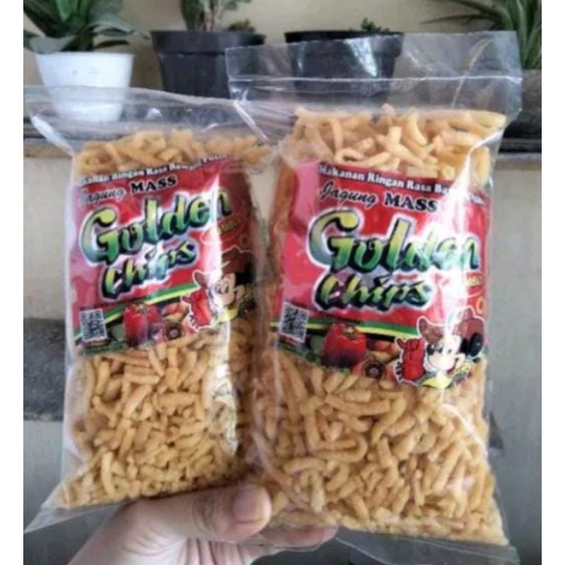 

Golden chips repack -+250gr Snack kiloan, makanan ringan, cemilan, jajanan kiloan,