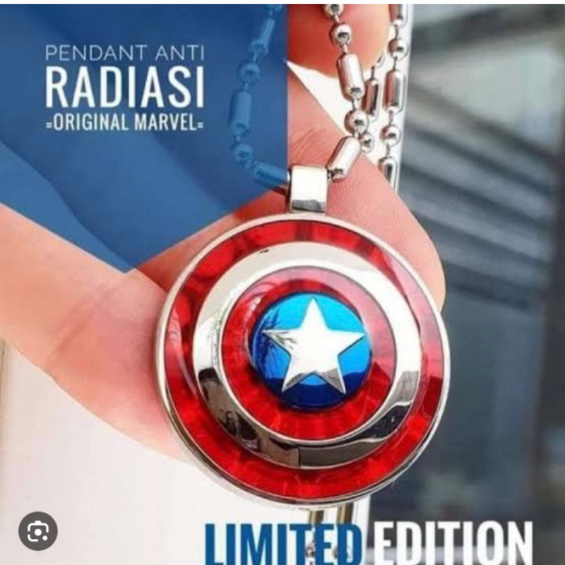 KALUNG PENDANT SERI CAPTAIN MARVEL MCI BUAT PRIA COWOK