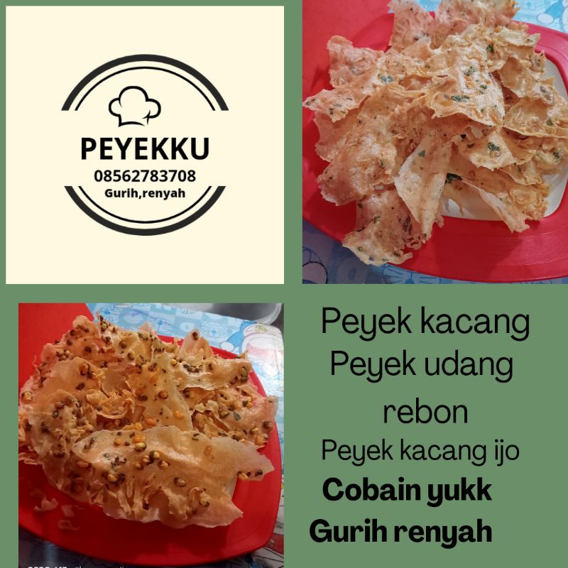 

peyek kacang,udang rebon, kacang ijo