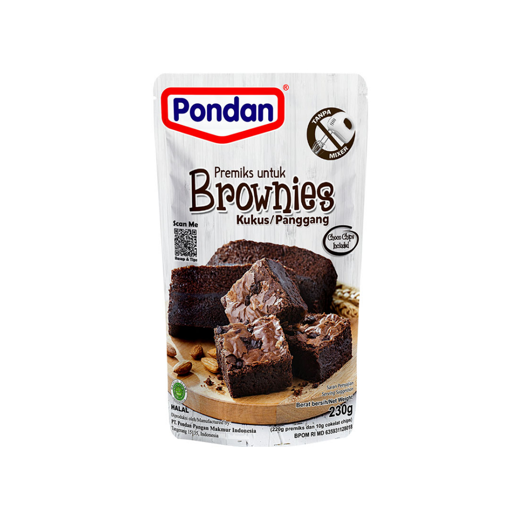 

Pondan Brownies Kukus / Panggang Chocolate 230G