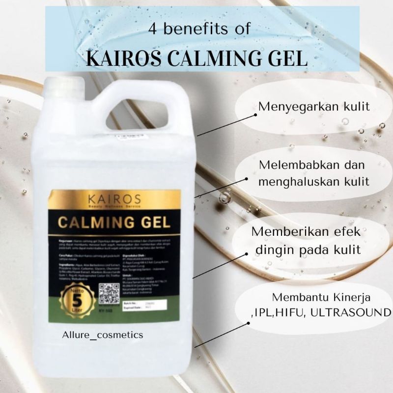KAIROS CALMING GEL 5LTR Gel ultrasound RF,HIFU,IPL 5ltr