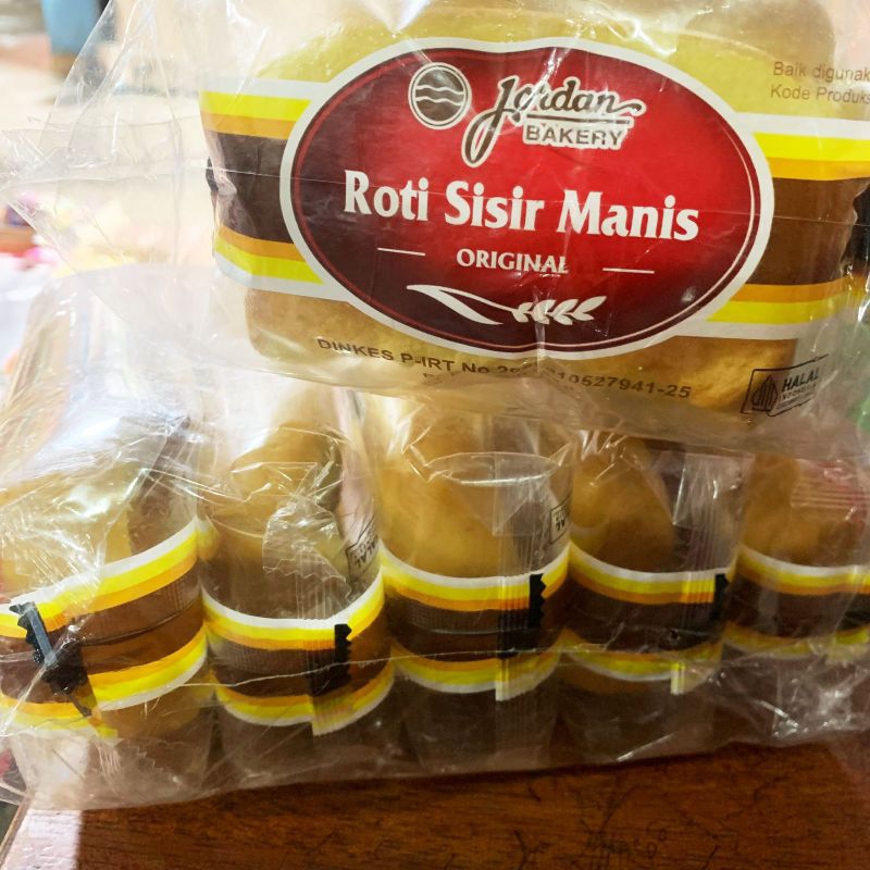 

JORDAN BAKERY ROTI SISIR MANIS ORIGINAL / 1 PACK ISI 5pc @50gr