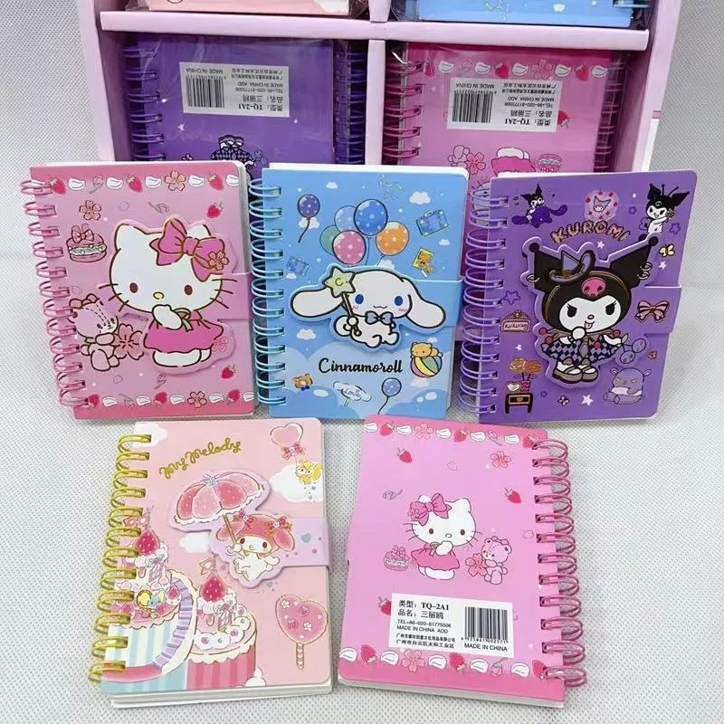 

Buku Note Books A5 PREMIUM Sanrio Buku Catatan Ring Spiral Books Jurnal Melody Kitty Kuromi Twin Star Pompurin Cinnamoroll