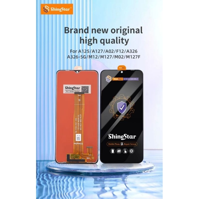 Lcd shinestar agwin pozi sunshine samsung a02, a12, m12, a022 sama2 original100%