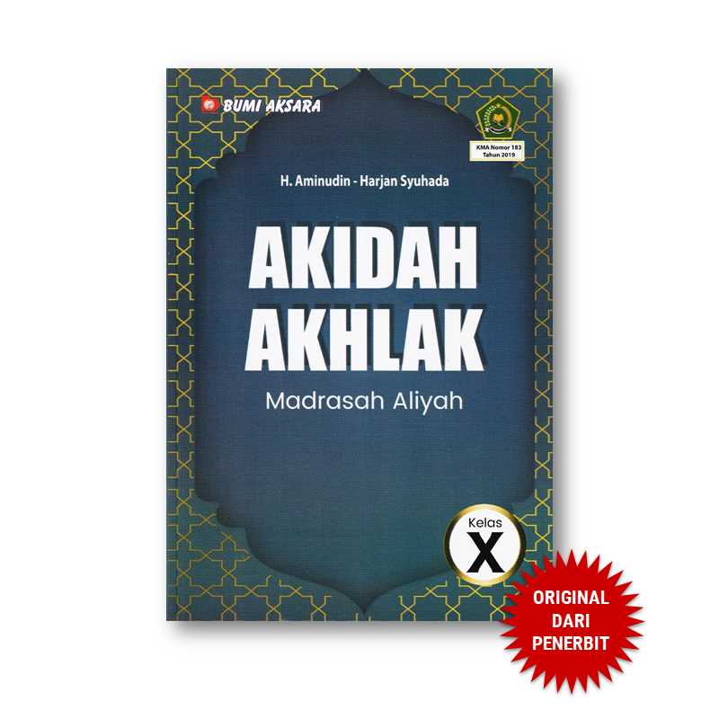 Akidah Akhlak Kelas X [ MA-KMA No. 183 Th 2019 ]