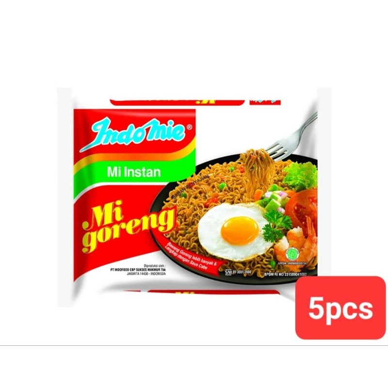 

Indomie goreng 5pcs mie instan