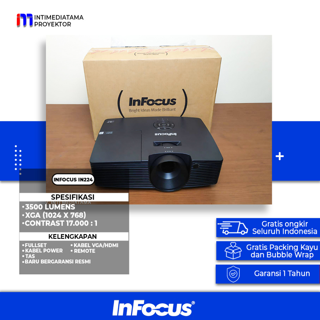 Proyektor Infocus IN224 BARU