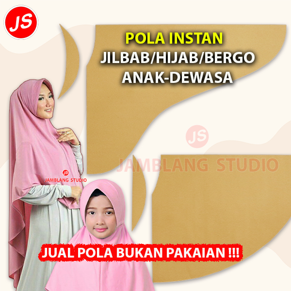 Pola Instan Jilbab Anak TK, SD, SMP, SMA dan Dewasa
