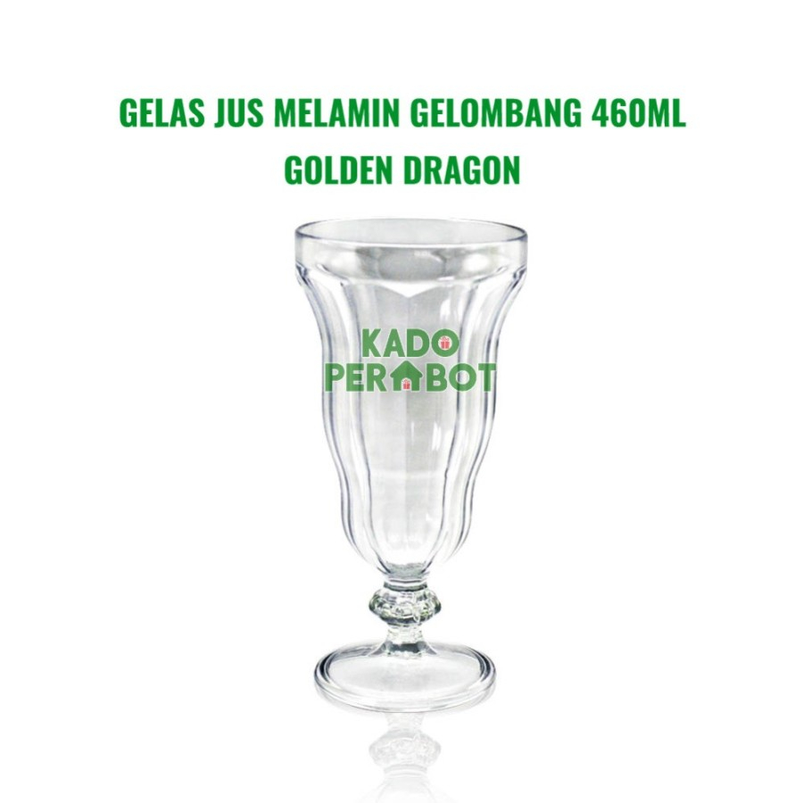Gelas Jus Melamine Gelombang - Gelas Es Jus Golden Dragon - Gelas Es