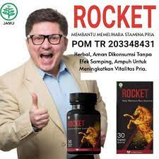 ROCKET Asli Herbal obat Stamina Kuat Pria, Pil Pembesar ROKET Original
