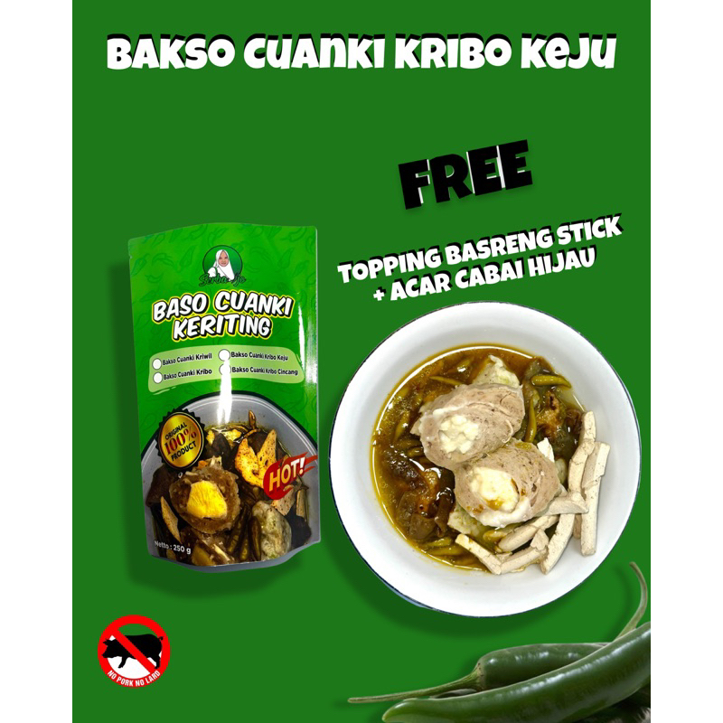 

Bakso Cuanki Kribo Keju - Cuanki - Somay - Tahu Ikan