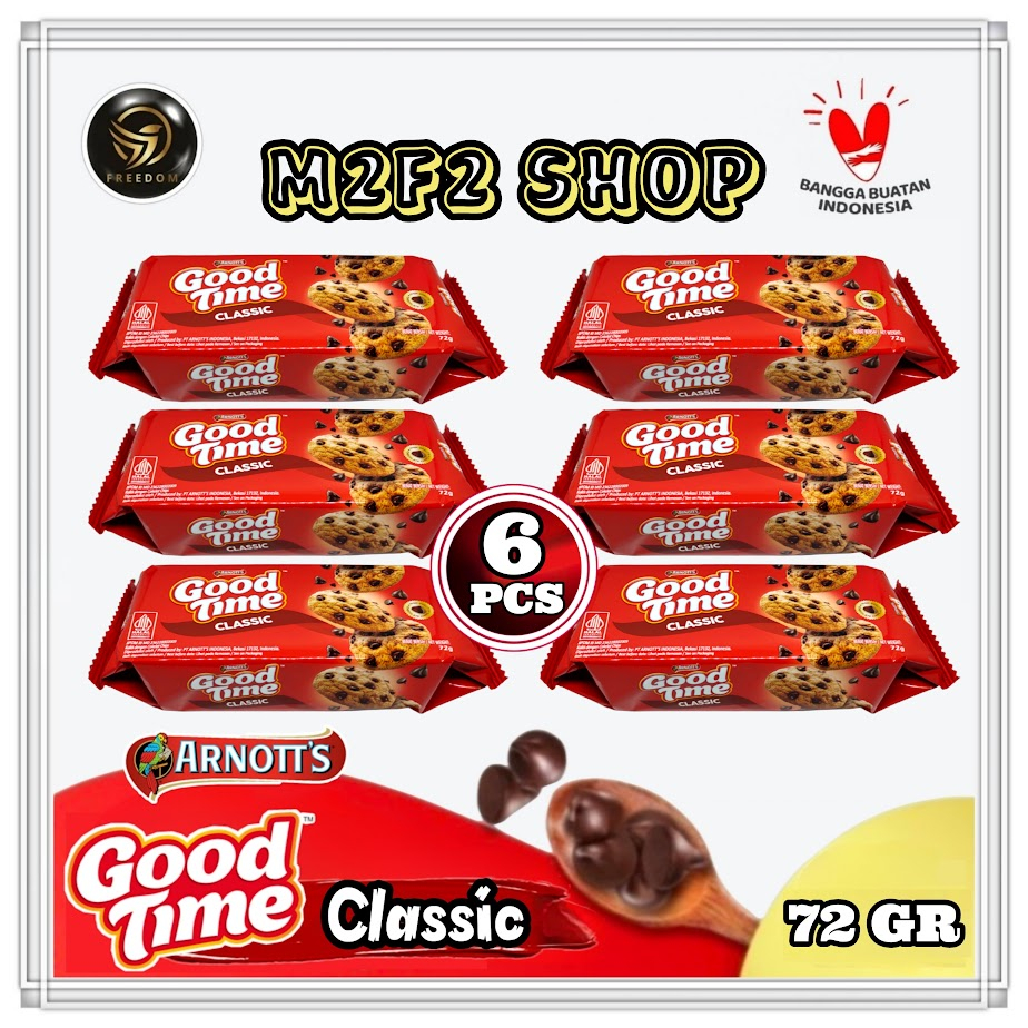 

Good Time Classic Cookies | Kukis Cokelat Original - 72 gr (Kemasan 6 Pcs)