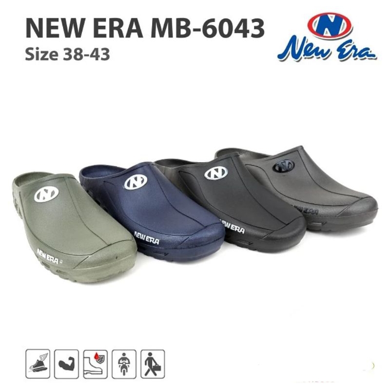 SEPATU SANDAL SLOP NEW ERA MB-6043 - SEPATU PRIA ANTI SLIP