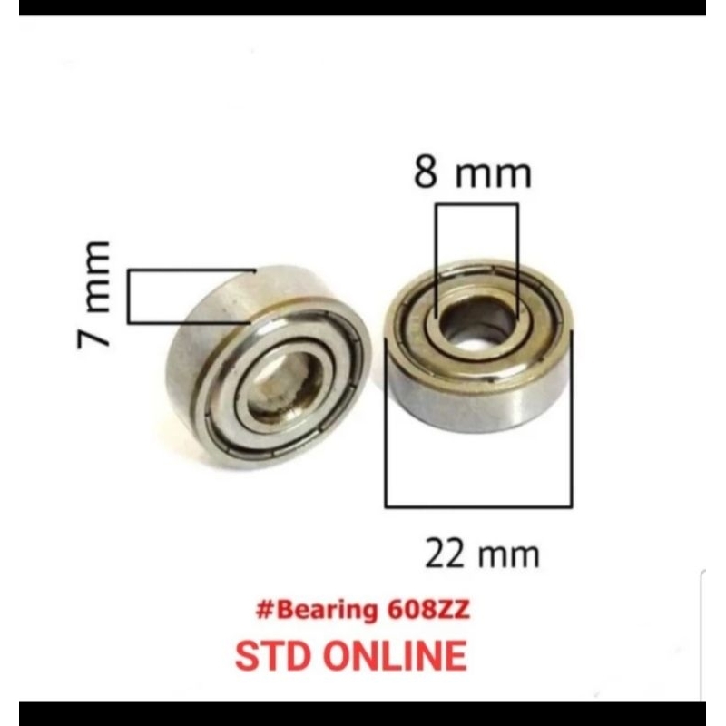 Bearing 608ZZ / 608 ZZ asb