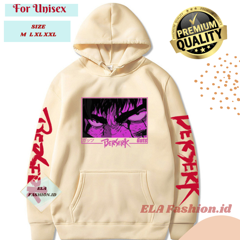 Hoodie Jaket Anime Berserk Jacket Zipper Anime