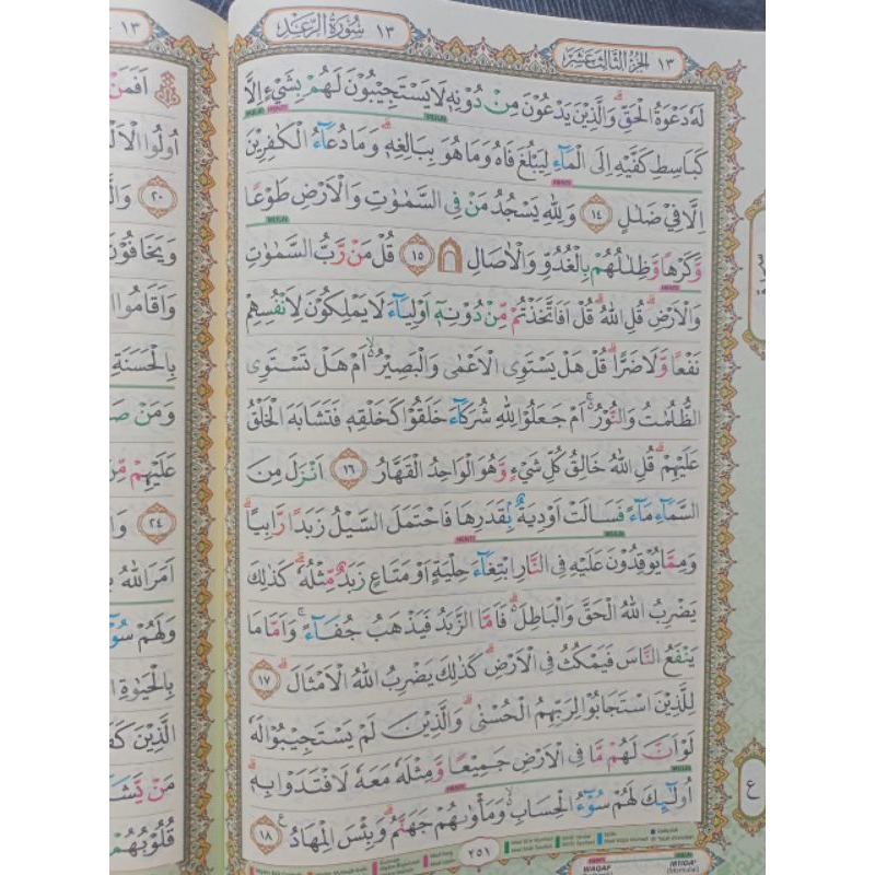 AlQuran tajwid warna waqaf & ibtida ukuran A4