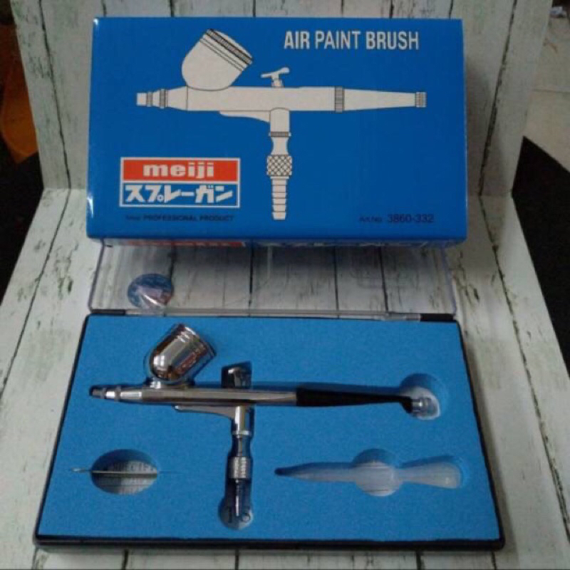 

Pen Paint Brush Spray Gun Spet Lukis / Air Brush Kit Meiji