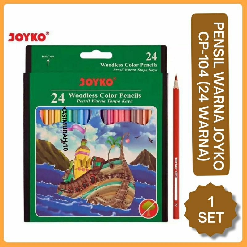 

Pensil Warna Joyko Panjang 24 Warna CP-104