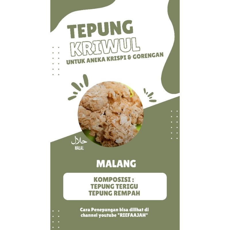 

Tepung Krispi | Tepung mengkrispi ayam dan krispian