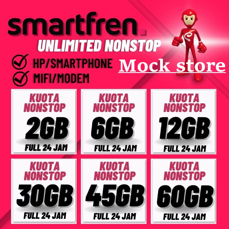 PAKET DATA SMARTFREN UNLIMITED NONSTOP TERMURAH