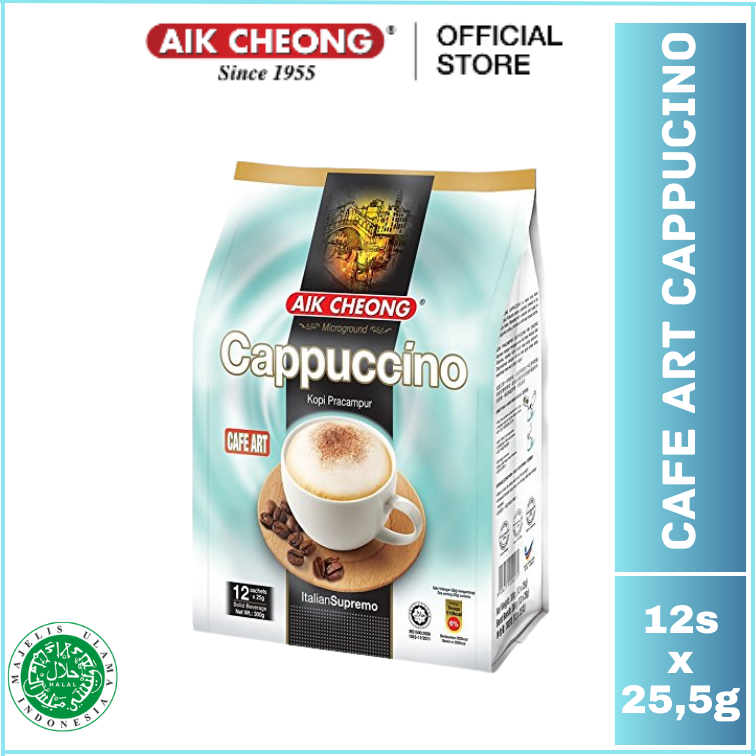 

Aik Cheong Cappucino Cafe Art Kopi Sachet Instant 12 sachet x 25.5g - 306 gr One Pack