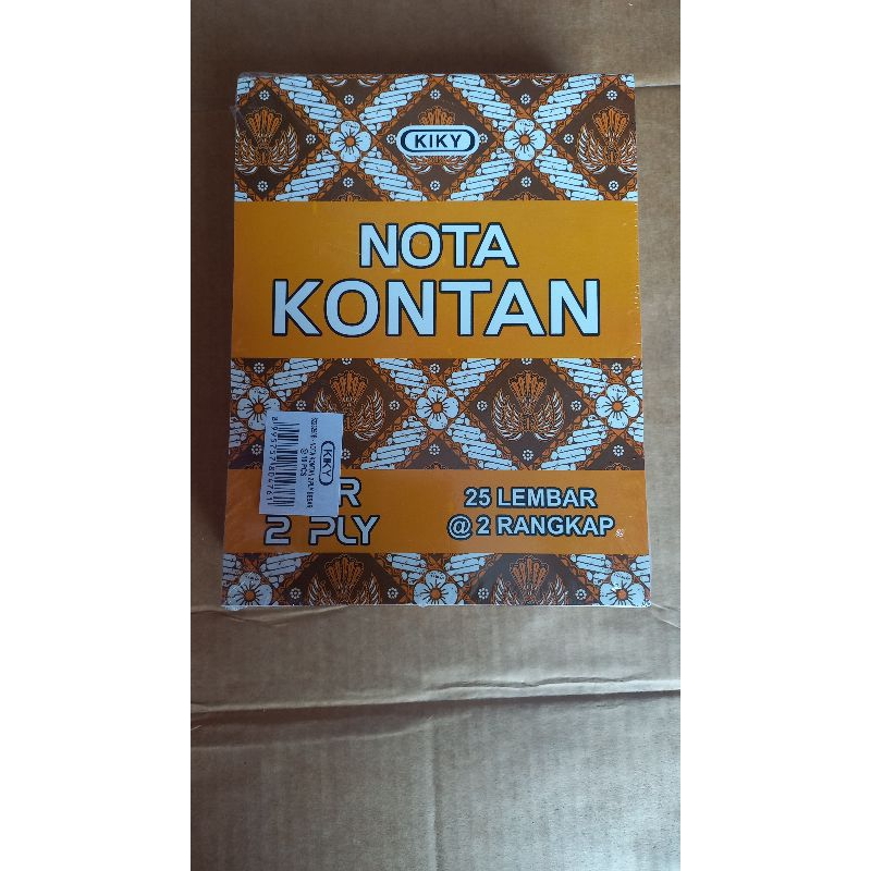 

NOTA KONTAN BUKU NOTA KIKY NCR 2PLY 1PACK ISI 10 BUKU