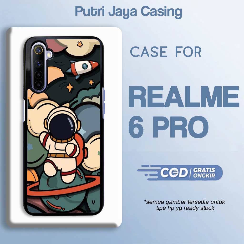Case Hp REALME 6 PRO Motif ASTRO CUTE 07 Casing Hardcase Softcase Estetik Premium Keren Aksesosris P