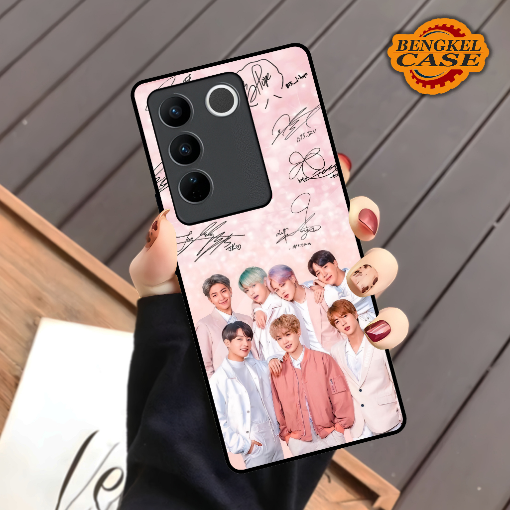 (BS12) Softcase Kilau Vivo V27 | V27 Pro | V27e | Casing Hp Vivo | Pelindung Smartphone | Bengkel Ca